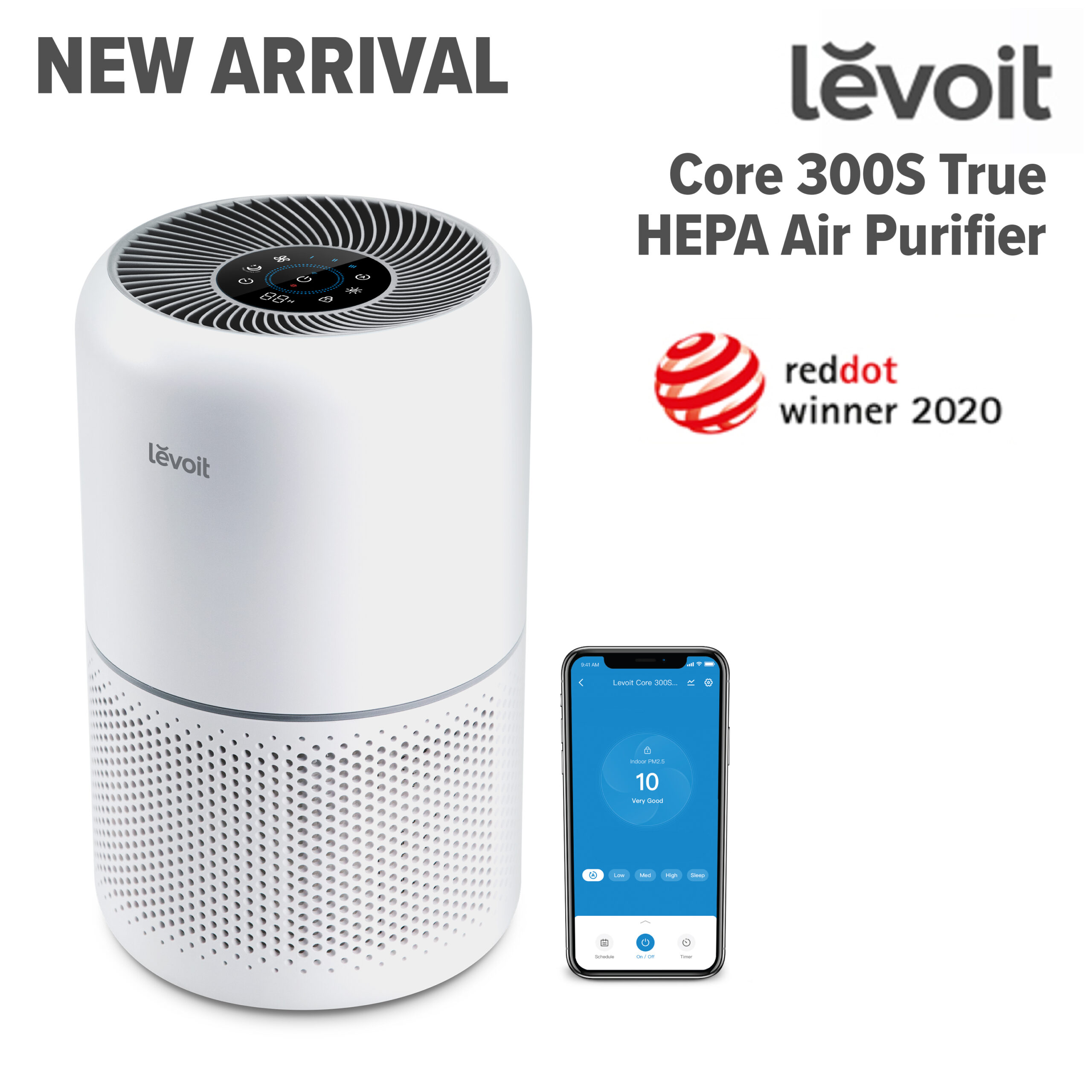 Levoit Core 300S Smart H13 True HEPA Air Purifier Core300SWH - BrightVivo